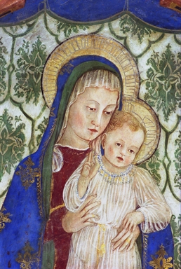 Madonna in trono con Bambino, angeli e San Sebastiano